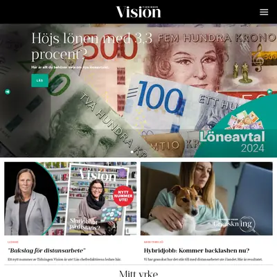 www.tidningenvision.se startsida 2024