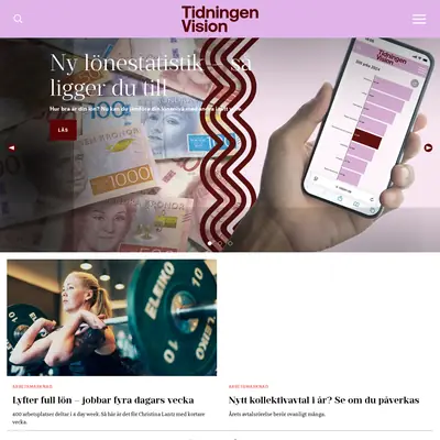 www.tidningenvision.se startsida 2025