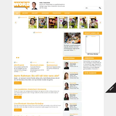 tidningenword.se startsida 2014