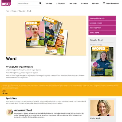 tidningenword.se startsida 2022