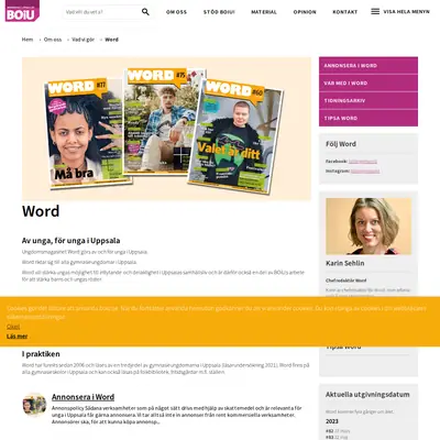 tidningenword.se startsida 2023