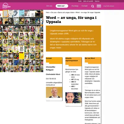 tidningenword.se startsida 2024
