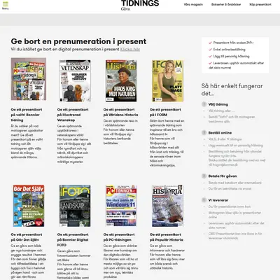 tidningsgava.se startsida 2023