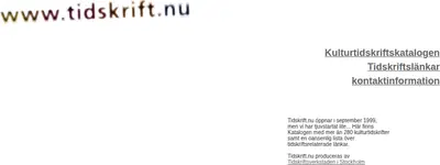 Byggnadskultur startsida 1999