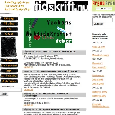 Byggnadskultur startsida 2001