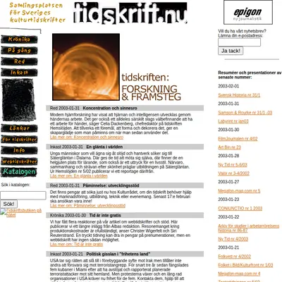 Byggnadskultur startsida 2003