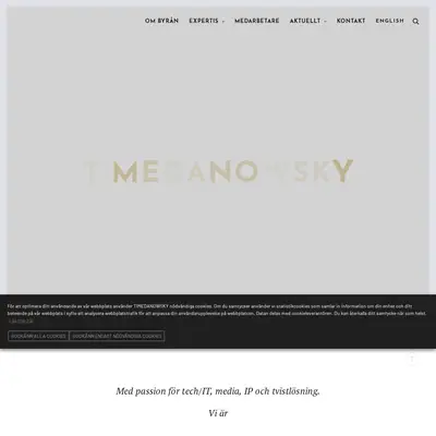Danowsky & Partners, www.danowsky.se startsida 2022