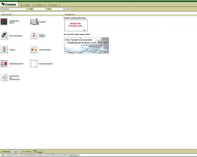 tjeders.se startsida 2005
