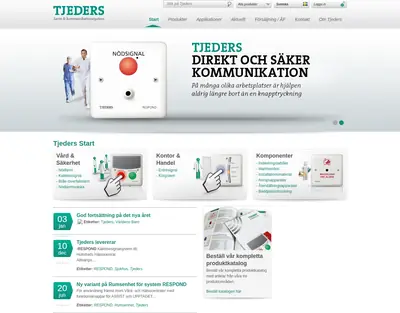 tjeders.se startsida 2014