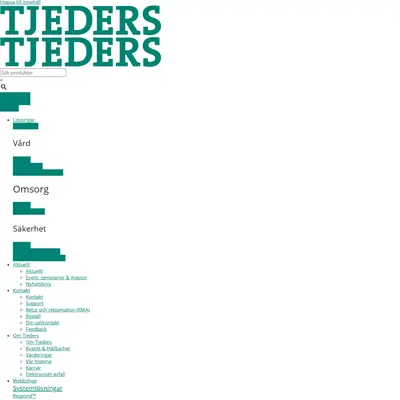 tjeders.se startsida 2021