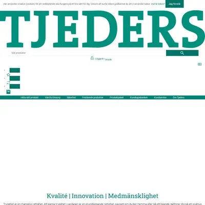tjeders.se startsida 2023