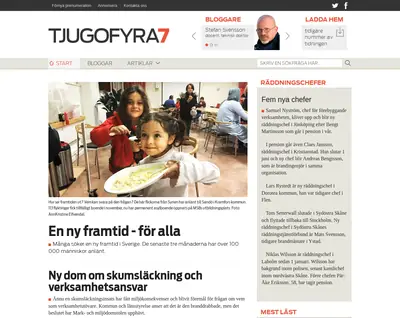 www.tjugofyra7.se startsida 2016