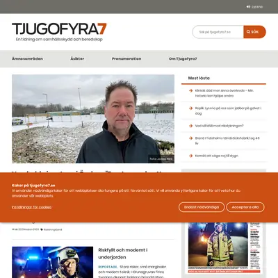 www.tjugofyra7.se startsida 2025
