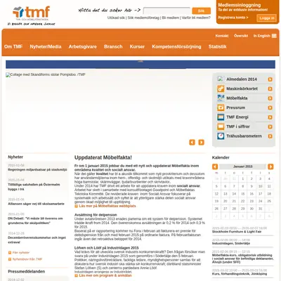 Trä & Möbelforum startsida 2015