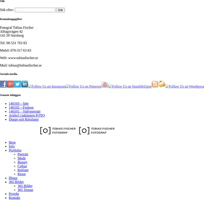 https://tobiasfischer.se startsida 2014