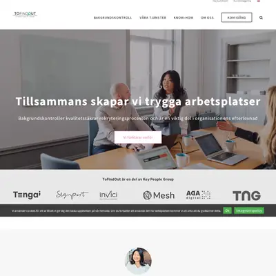 www.tofindout.se startsida 2021