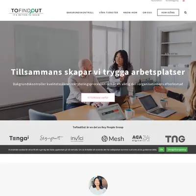 www.tofindout.se startsida 2022