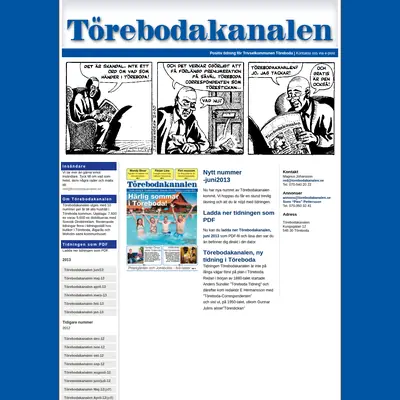 Törebodakanalen startsida 2013