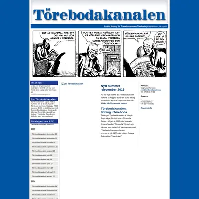 Törebodakanalen startsida 2016