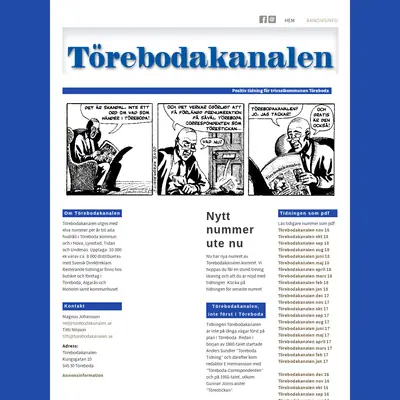 Törebodakanalen startsida 2019