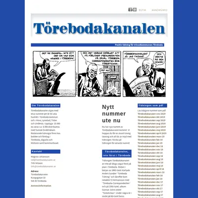 Törebodakanalen startsida 2020