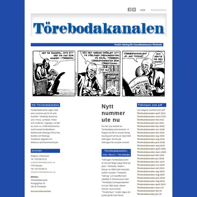 Törebodakanalen startsida 2021