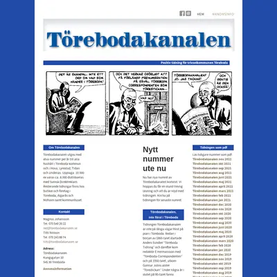 Törebodakanalen startsida 2022