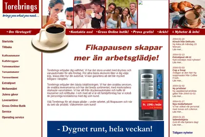 www.torebrings.se startsida 2004