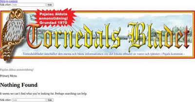 Tornedalsbladet startsida 2020
