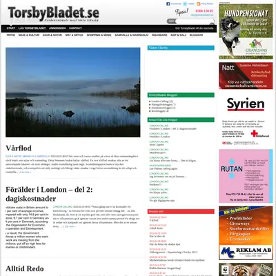TorsbyBladet startsida 2013