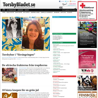 TorsbyBladet startsida 2014
