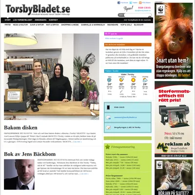 TorsbyBladet startsida 2019