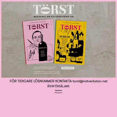 TÖRST startsida 2021