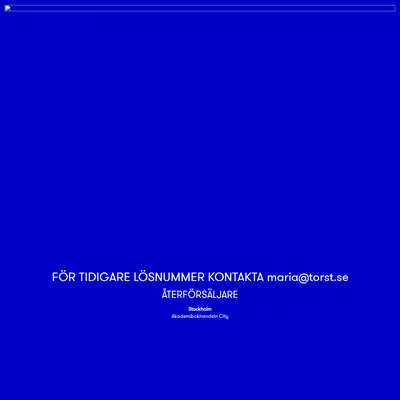 TÖRST startsida 2025