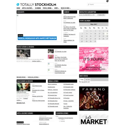 Totally Stockholm startsida 2017