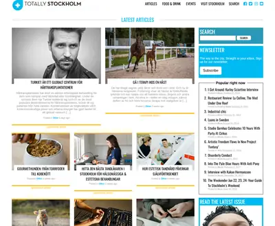 Totally Stockholm startsida 2025