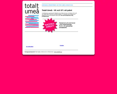 Totalt Umeå startsida 2006
