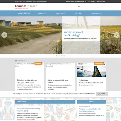 tourisminskane.com startsida 2017