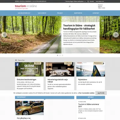 tourisminskane.com startsida 2018