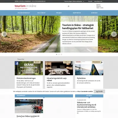 tourisminskane.com startsida 2019
