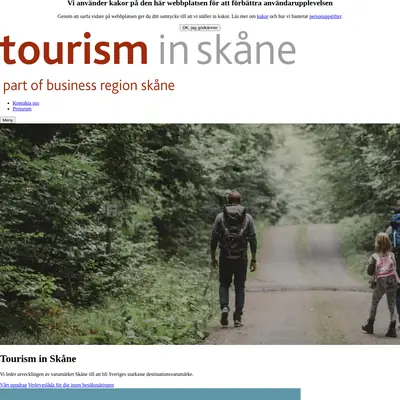 tourisminskane.com startsida 2020