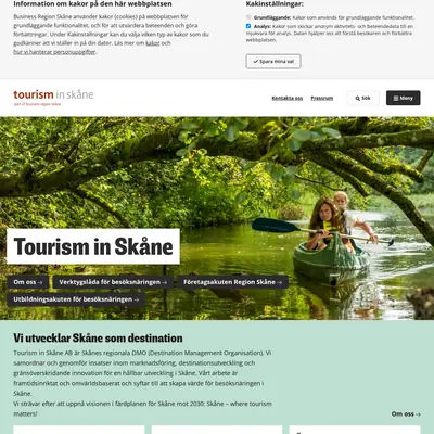 tourisminskane.com startsida 2022