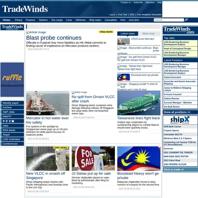 TRADEWINDS startsida 2012