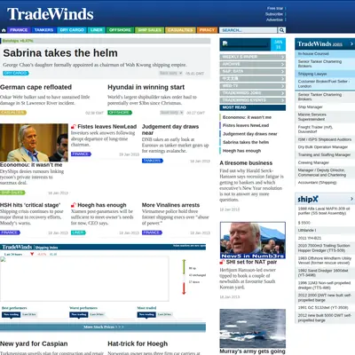 TRADEWINDS startsida 2013