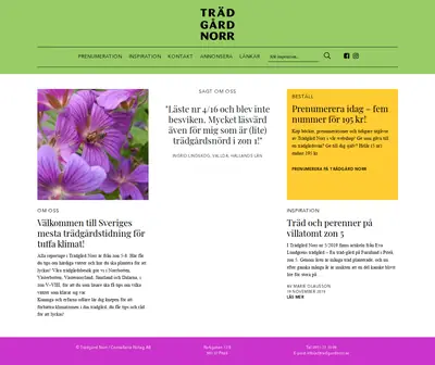 Din Trädgård startsida 2020