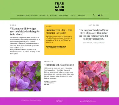 Din Trädgård startsida 2022