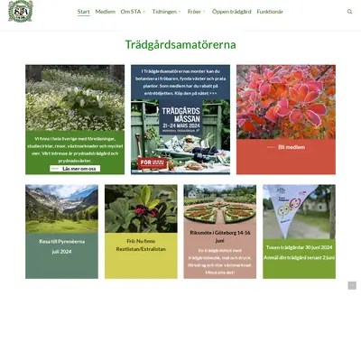 TrädgårdsAmatören startsida 2024