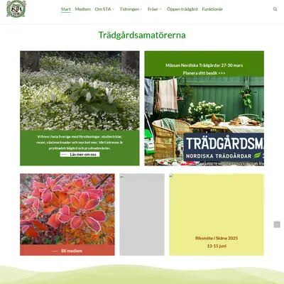 TrädgårdsAmatören startsida 2025