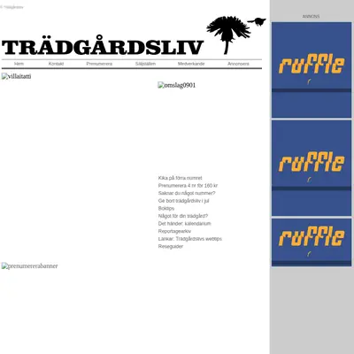 Trädgårdsliv startsida 2009