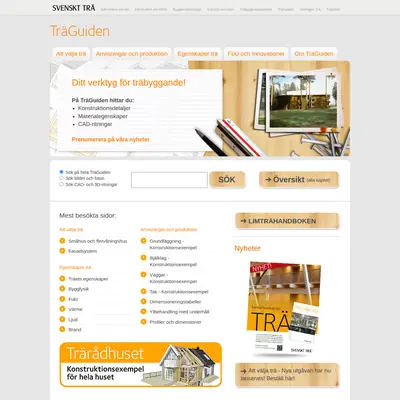 www.traguiden.se startsida 2014